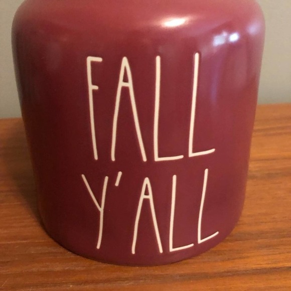 RAE DUNN Fall Y'all Pink Canister With Lid - Picture 2 of 5